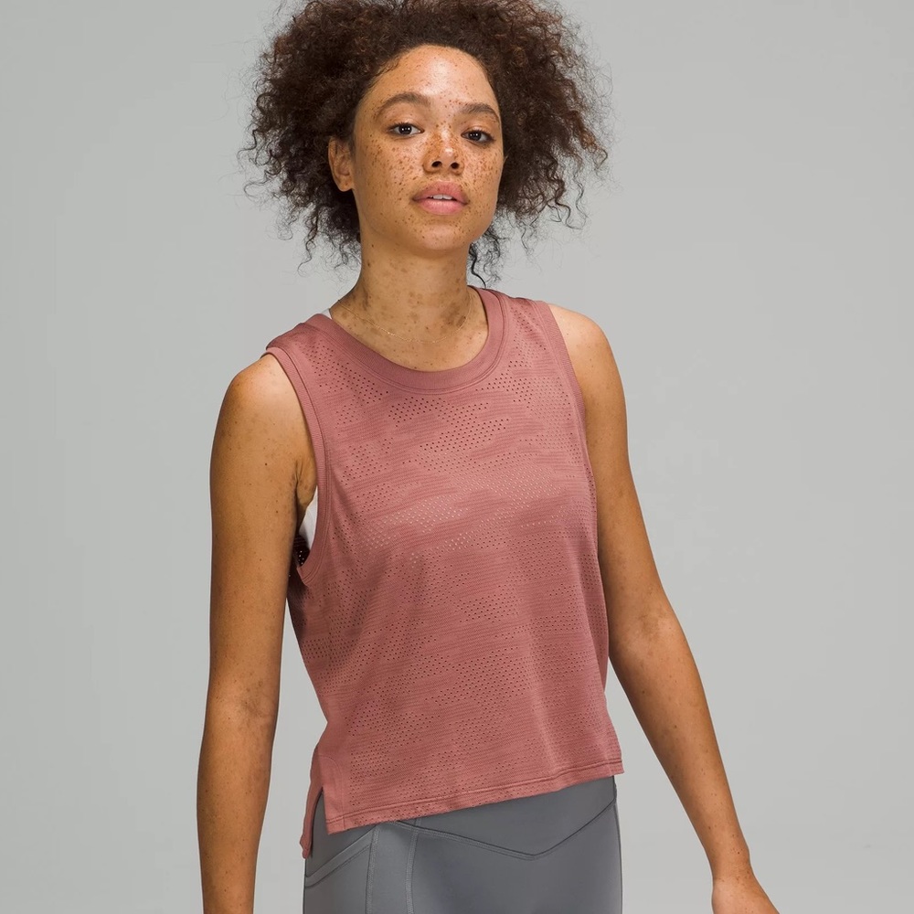 Lululemon Train to Be Tank Camo